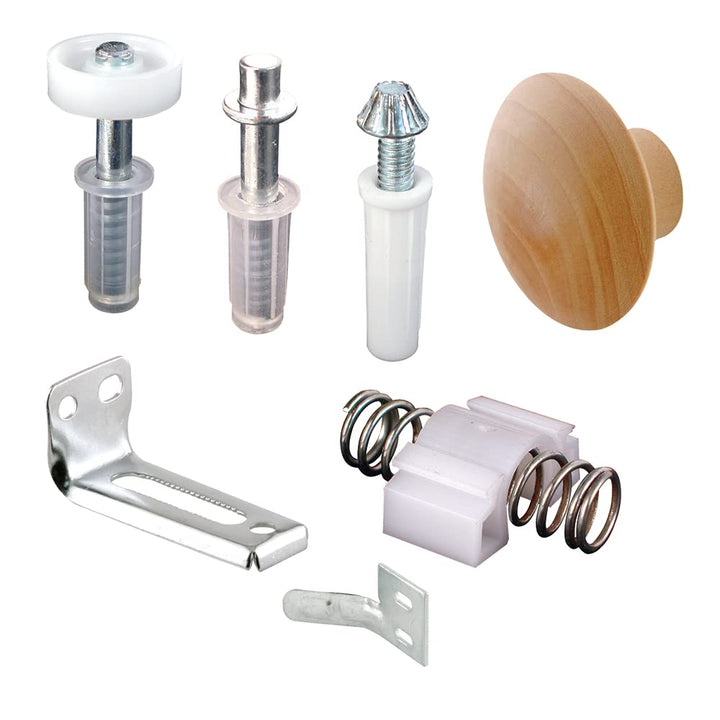 Products N 7283 Bi-Fold Door Repair Kit, For 7/8 in. Wide Track, Used with 3/8 in. Outside Diameter Pivots & Guides