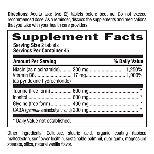 GABA Relaxer – 90 Tablets | Rapid Release Formula for Relaxation, Stress & Sleep Support | With GABA, Amino Acids & B Vitamins | Certified Vegan, Gluten-Free, Non-GMO