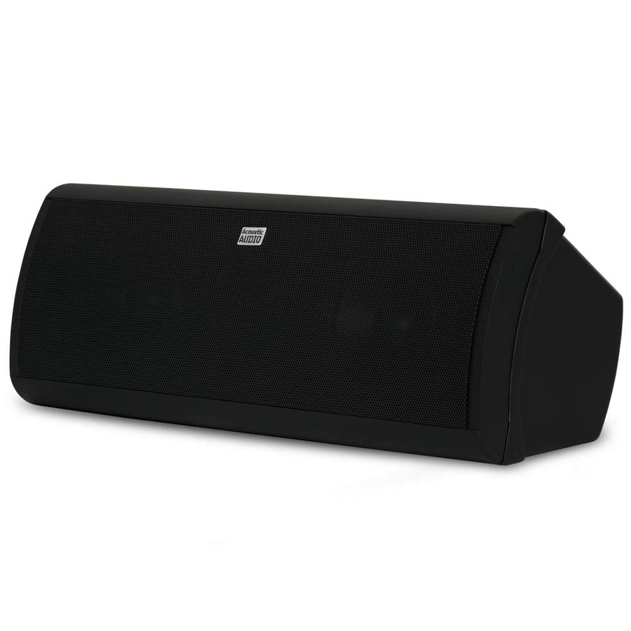Acoustic Audio AA40CB Indoor Center 3 Way Speaker 500 Watts Black Bookshelf, 4-Inch