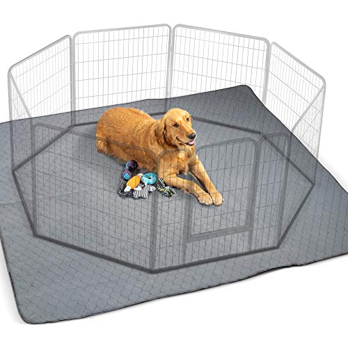 The Ultimate Easy to Clean XXL Puppy Whelping Pad 72x72 - Our Washable Super Absorption Pee Pad is Perfect for Your Whelping Box Or Exercise Playpen- The Durable Non Slip Floor Mat for Dogs