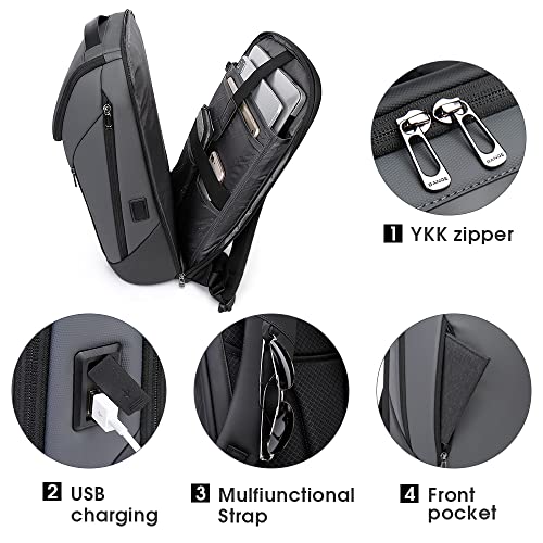 Business Smart Backpack Waterproof fit 15.6 Inch Laptop Backpack with USB Charging Port,Travel Durable Backpack