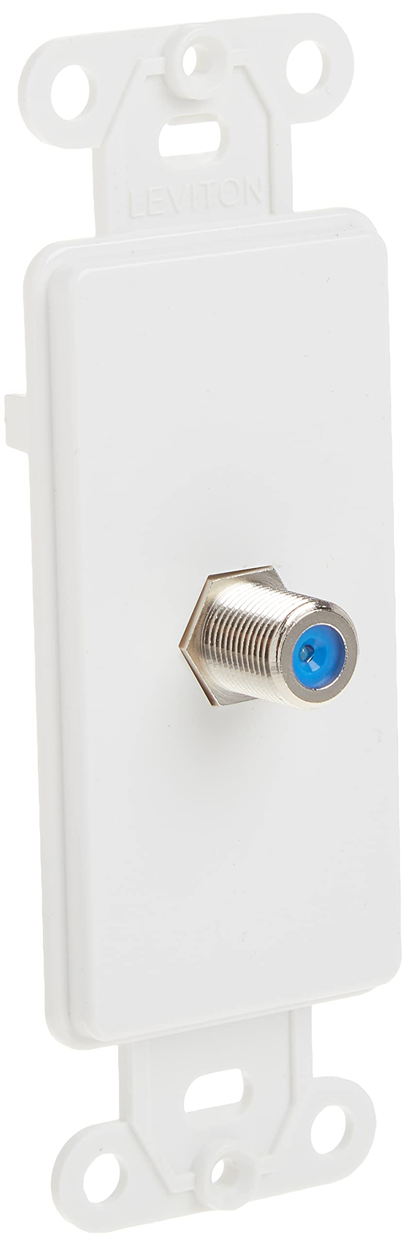 40681-W F connector, Decora Insert, White