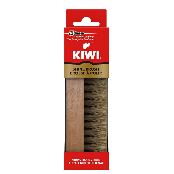 1-Pack : Kiwi 100% Horsehair Shine Brush