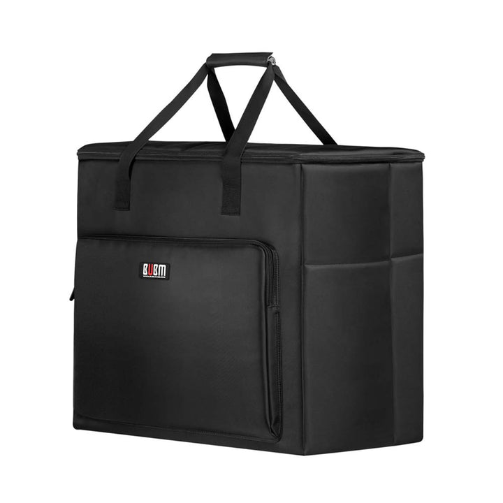 Desktop Computer Carrying Case, Padded Nylon Carry Tote Bag for Transporting Computer Tower PC Chassis,Monitor(Up to 27 inch),Keyboard,Cable and Mouse