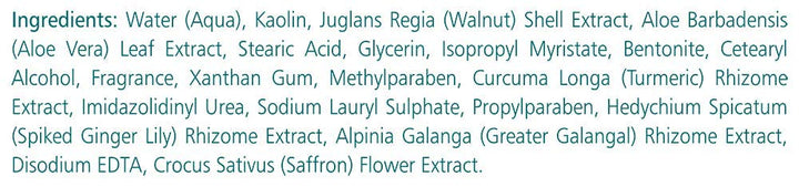 Fairness Face Mask with Saffron, Turmeric, Aloe Vera for Bright and Radiant Skin 2.53oz/75ml