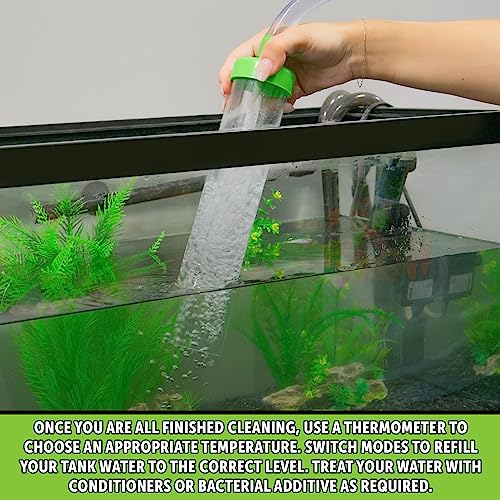 No Spill Clean and Fill Aquarium Maintenance System, Gravel Cleaner and Water Changer, 25 Foot