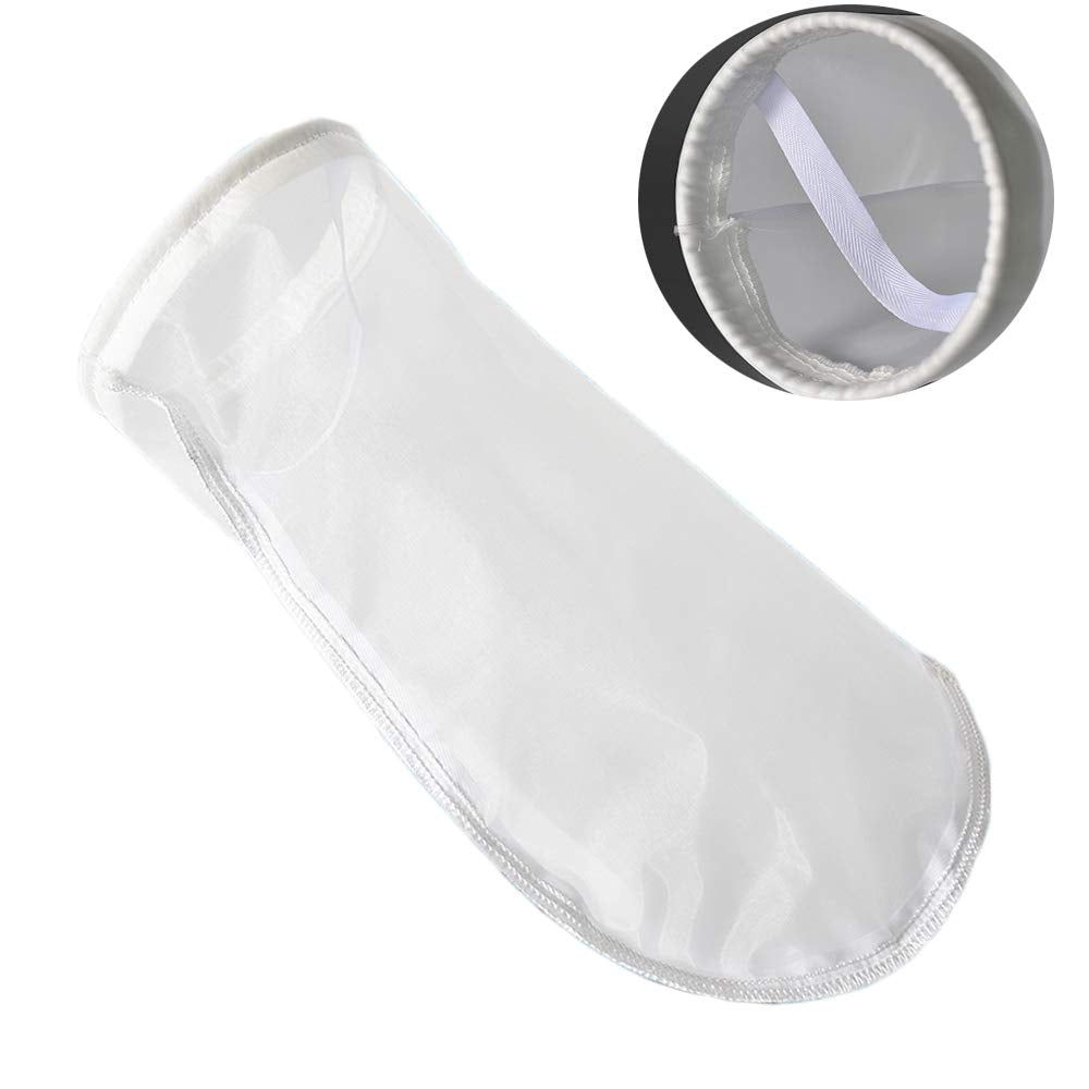 Nylon Mesh Filter Socks Bag 200 Micron 7 Inch Ring by 16 Inch Long NMO Aquarium Filter Bags -1Pack (200 Micron 7 x 16)