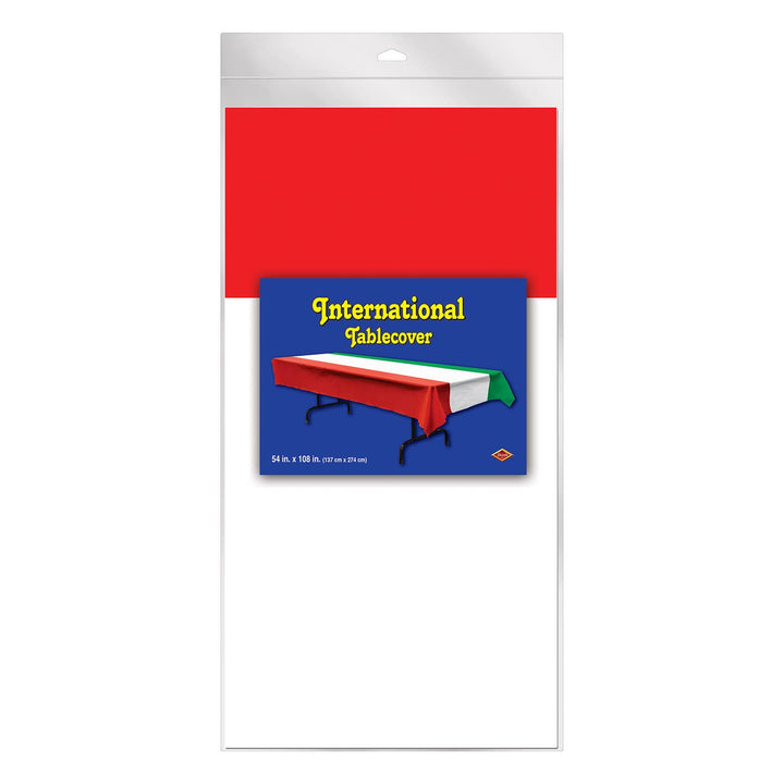International Tablecover (red, White, Green) Party Accessory (1 Count) (1/Pkg)