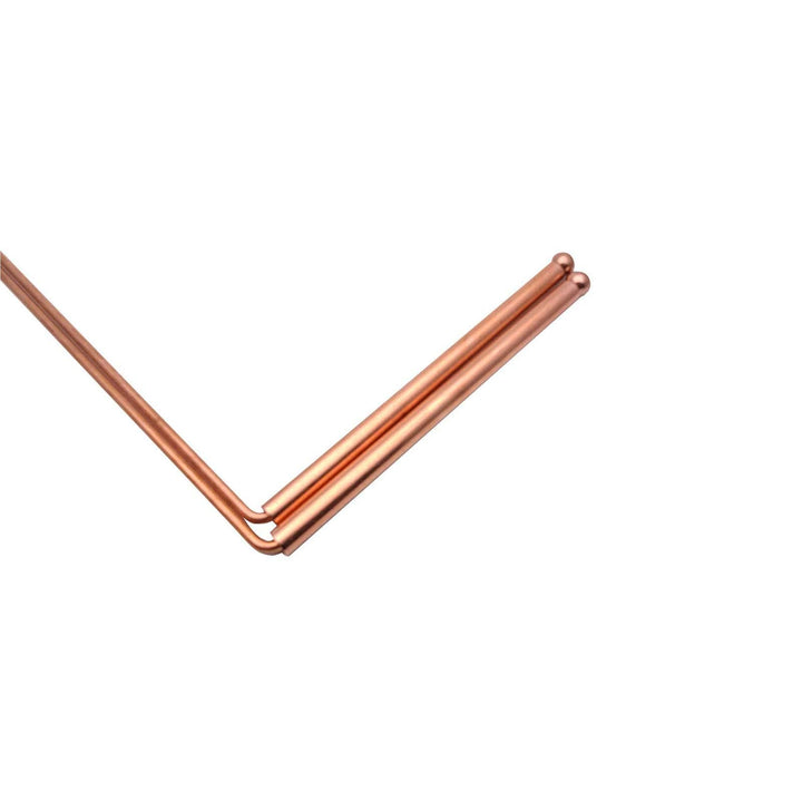 99.9% Copper Dowsing Rod - Detect Gold, Water, Ghost Hunting etc - 2pcs Divining Rods with Bag.