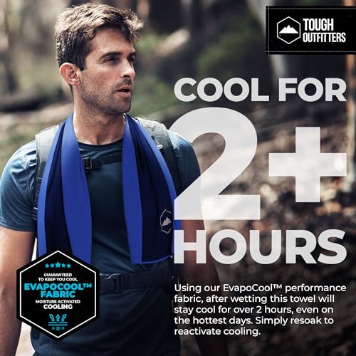 Cooling Towels (38.5x12) - Cooling Towels for Neck & Face, Cooling Neck Wraps - Ice Towel & Sweat Rag for Camping, Gym, Yoga & Sports