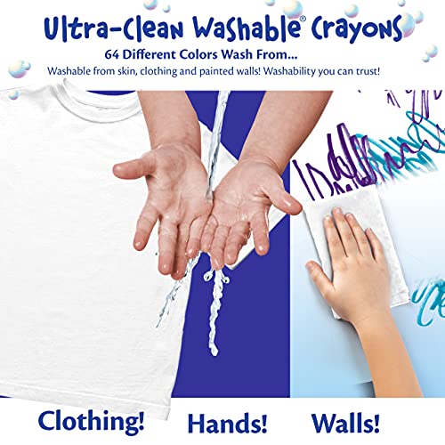 Washable Crayons, School Supplies, 24 Count