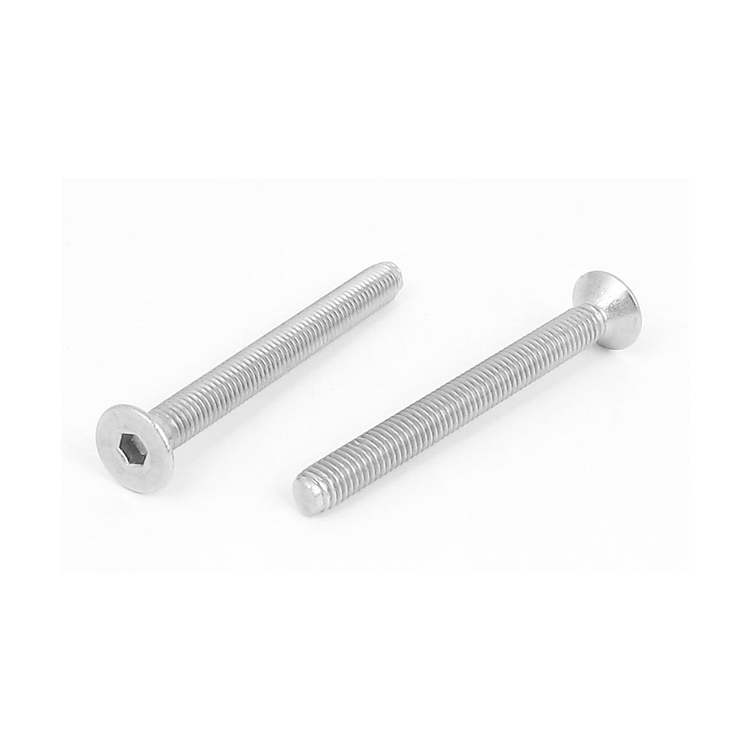 a15101300ux0175 M5 x 50mm Metric Hex Socket Countersunk Flat Head Screw Bolts 10PCS