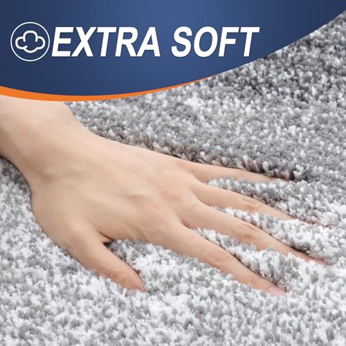 Bathroom Rugs Mat 30x20, Extra Soft Absorbent Microfiber Bath Rugs, Rubber Backing, Quick Dry, Machine Washable Bath Mats for Bathroom Floor, Tub, Shower and Home Decor Accessories, Grey