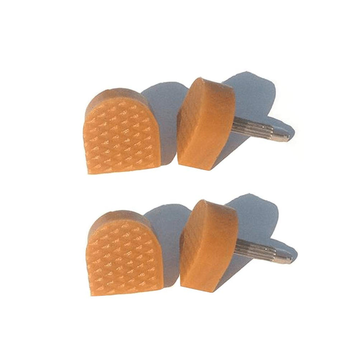 6 Pairs Women Lady Beige 10MM 0.4Inch Size Fine Core U Shaped High Heel Shoes Tips Manufacture Repair Dowels High Heel Cap Protectors Non-Slip Durable Reduce Footsteps Noise