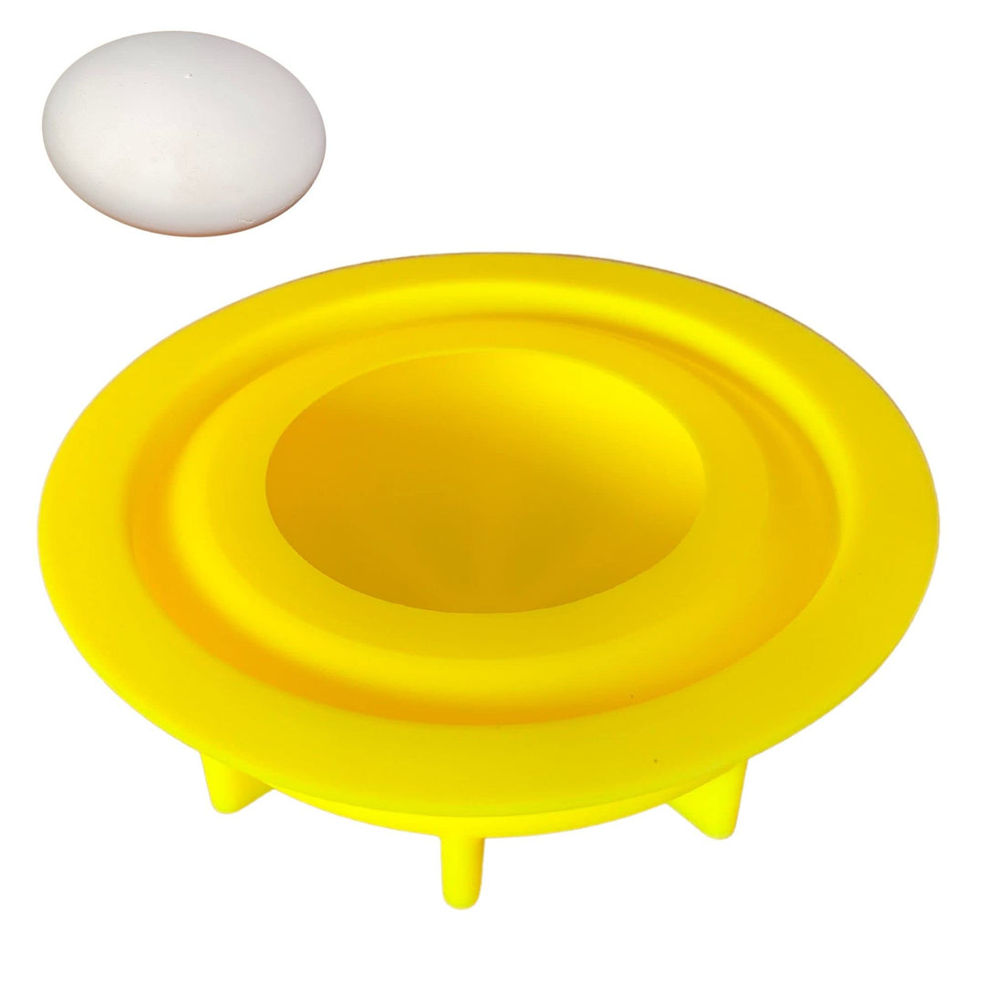 Silicone Mold for Making Art Stones – Design #3 - Round Smooth Shape with inbuilt Centre dot is Ideal for Rock Painting Art, Mandala Crafts and Dotting – - Cement Gypsum Casting