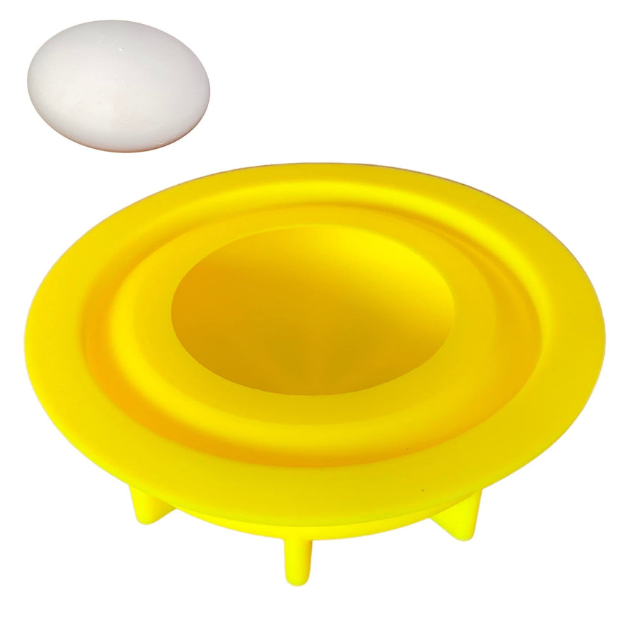Silicone Mold for Making Art Stones – Design #3 - Round Smooth Shape with inbuilt Centre dot is Ideal for Rock Painting Art, Mandala Crafts and Dotting – - Cement Gypsum Casting