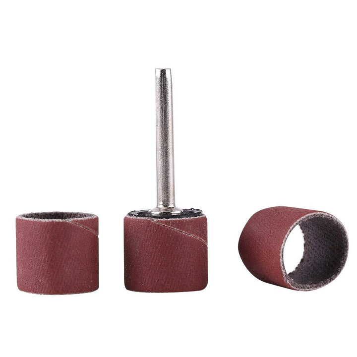 Drum Sanding Kit Drum Sanding Sleeves 100pcs for Amber Polishing Metal Carpentry (Large Sandpaper Circle 600 mesh)