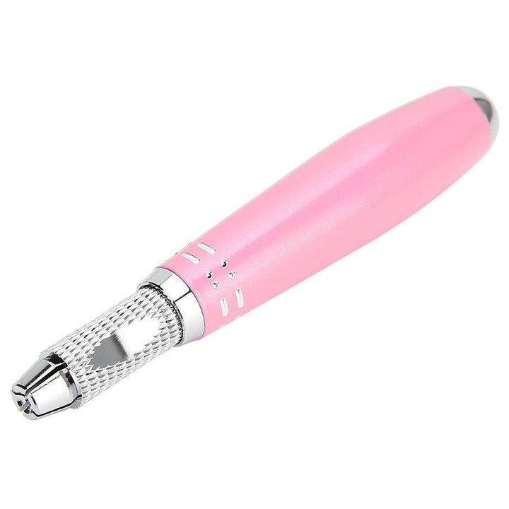 Semi-Permanent Eyebrow Pen, Multifunction Manual Eyebrow Tattooing And Fogging Pen, Retractable Manual Eyebrow Tattoo Cosmetic Pencil(Pink)