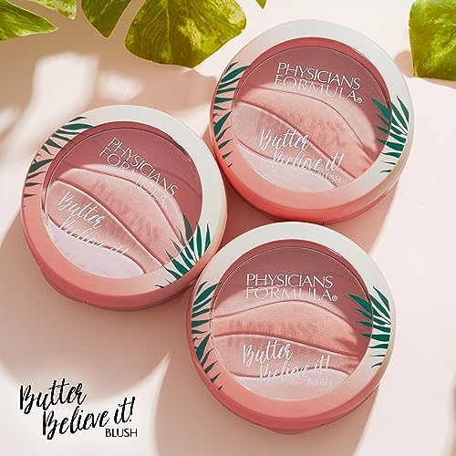 Butter Believe It Blush Makeup Powder, Pink Sands | Murumuru Butter | For Sensitive Skin | Dermatologist Tested, Clinicially Tested