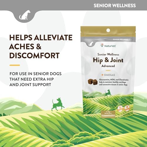 – Senior Wellness Hip & Joint Advanced Plus Omegas | Help Support Your Pet’s Healthy Hip & Joint Function | Supports Joints, Cartilage & Connective Tissues | 120 Soft Chews