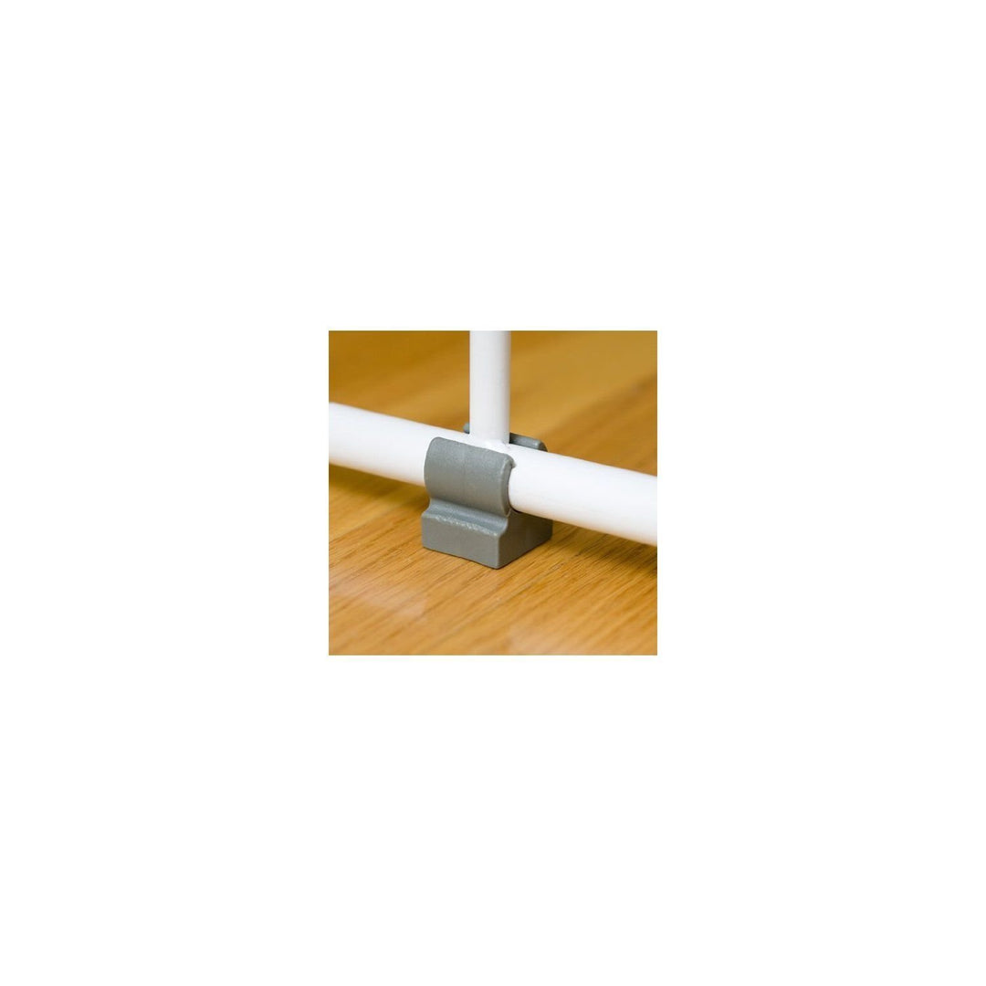 MINI Expandable Extra Wide Pet Gate with Small Pet Door (916006), White, 18-31 inches