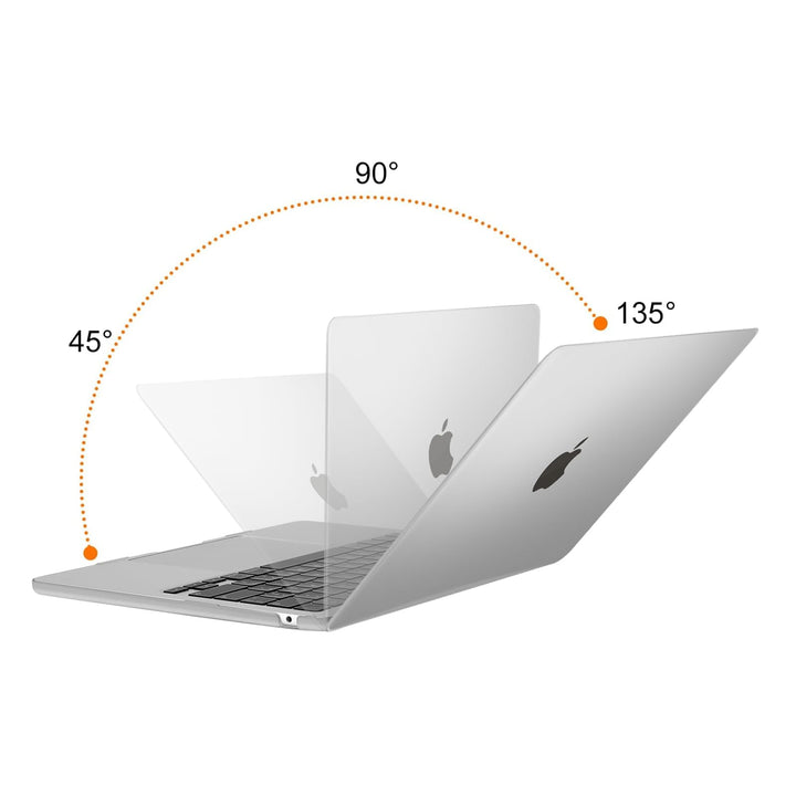 Compatible with MacBook Air 13 inch Case 2024 2023 2022 Release M3 A3113 M2 A2681 with Touch ID, Protective Plastic Hard Shell Cover Compatible with MacBook Air 13.6 inch Case, Frost