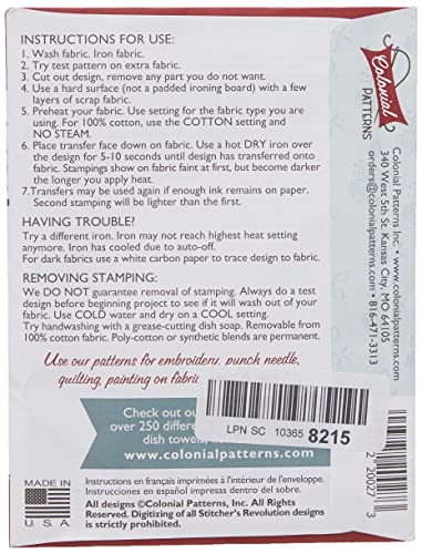 Stitcher's Revolution Cute Kitchen Sayings Iron-On Transfer Patterns for Embroidery, red