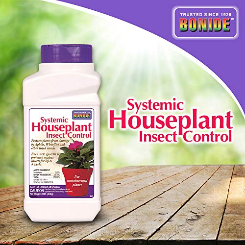 Systemic Houseplant Insect Control, 8 oz Ready-to-Use Granules for Indoors and Outdoors, Protects Plants from Insects