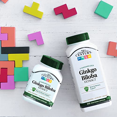 Ginkgo Biloba Extract Veg Capsules, 60 Count