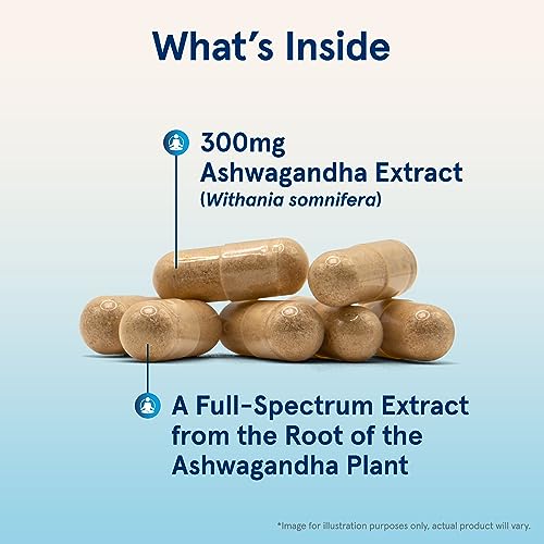 ® Ashwagandha Capsules, 300 mg Supplement Supports Normalized Resistance to Mental and Physical Stress, 120 Veggie Capsules, 60 Day Supply