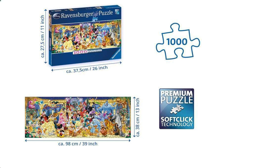 Disney Panoramic Jigsaw Puzzle (1000 Piece)
