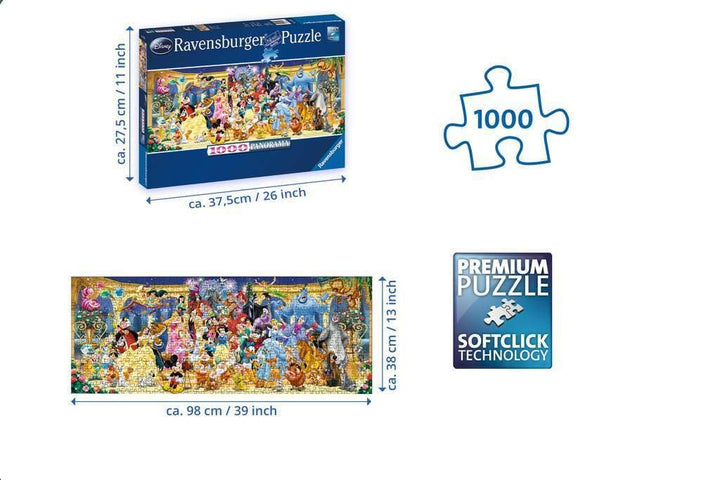 Disney Panoramic Jigsaw Puzzle (1000 Piece)