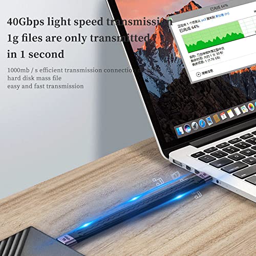 USB C Extension Cable(0.4Ft), Short USB-C Male to Female Flexible Cable Support Thunderbolt 4/3,USB4, PD 100W,8K/4K Video,40Gbps Date Transfer for External SSD, EGPU, Docking,MacBook,Phone