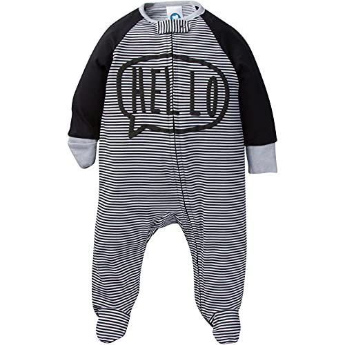 Baby Boys' 4 Pack Sleep 'N Play Footie, Star, 0-3 Months