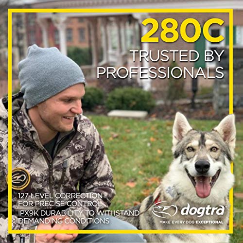 280C Waterproof 127-Level Precise Control LCD Screen 1/2-Mile Remote Training Dog E-Collar