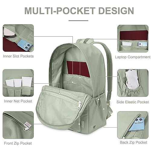 Cute Aesthetic Backpack for Women Solid Color Backpack Lightweight Classic Backpack for Women Laptop Backpack Casual Kawaii Backpack for Travel, Work