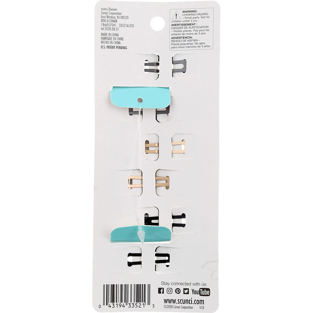 Scunci No Slip Snap Clips, 5cm
