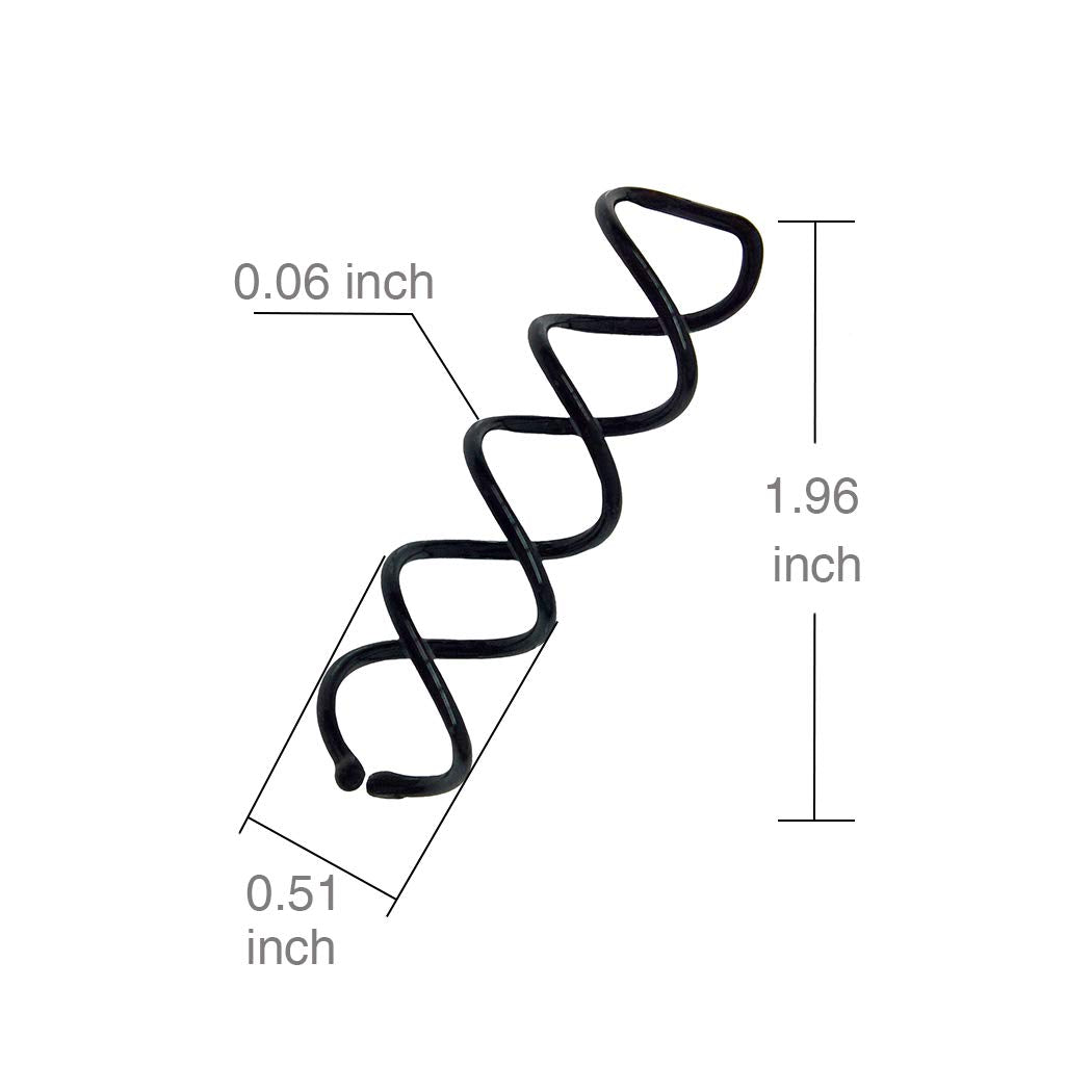 Aoyoho 50 Pack Hair Spin Pin Spiral Bobby Hair Pins Spin Pins Twist Screw Hair Pins