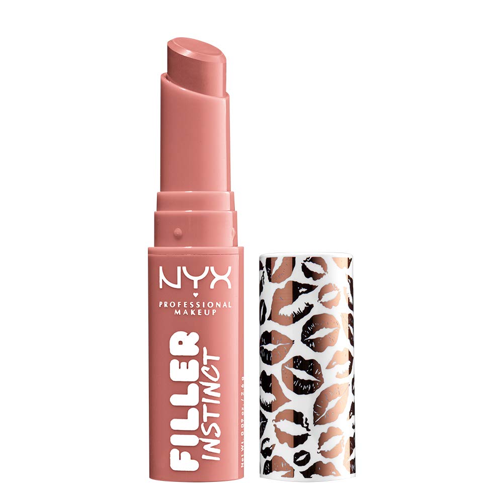 PROFESSIONAL MAKEUP Filler Instinct Plumping Lip Color, Lip Plumper Balm - Beach Casual, Nude Pink