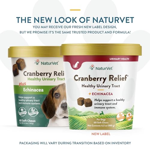 – Cranberry Relief Plus Echinacea – Helps Support a Healthy Urinary Tract & Immune System – 60 Soft Chews