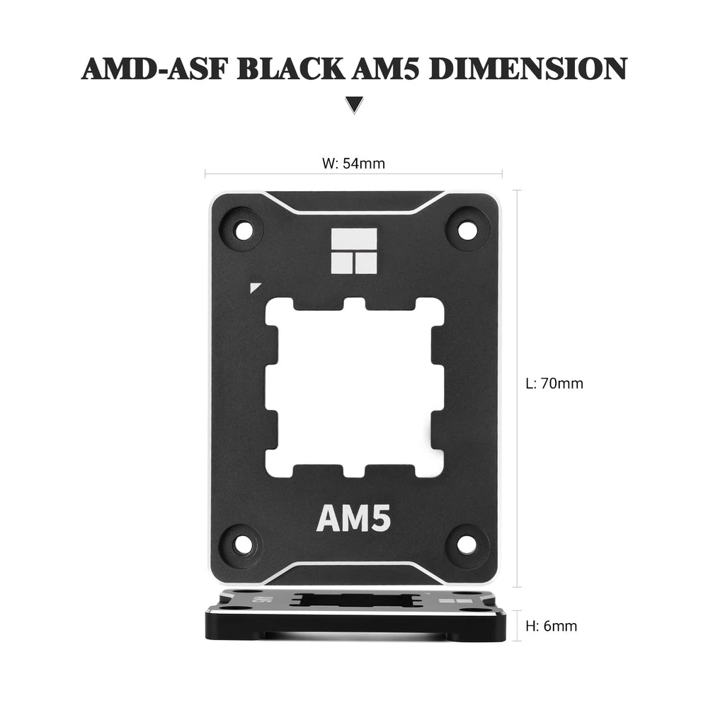 ASF-RED AM5 CPU Holder, Corrective Anti-Bending Fixing Frame, AM5 Full-fit Fixed Non-Marking Mounter, AM5 Anti-Bending Contact Frame, CPU Cooler Standard.…