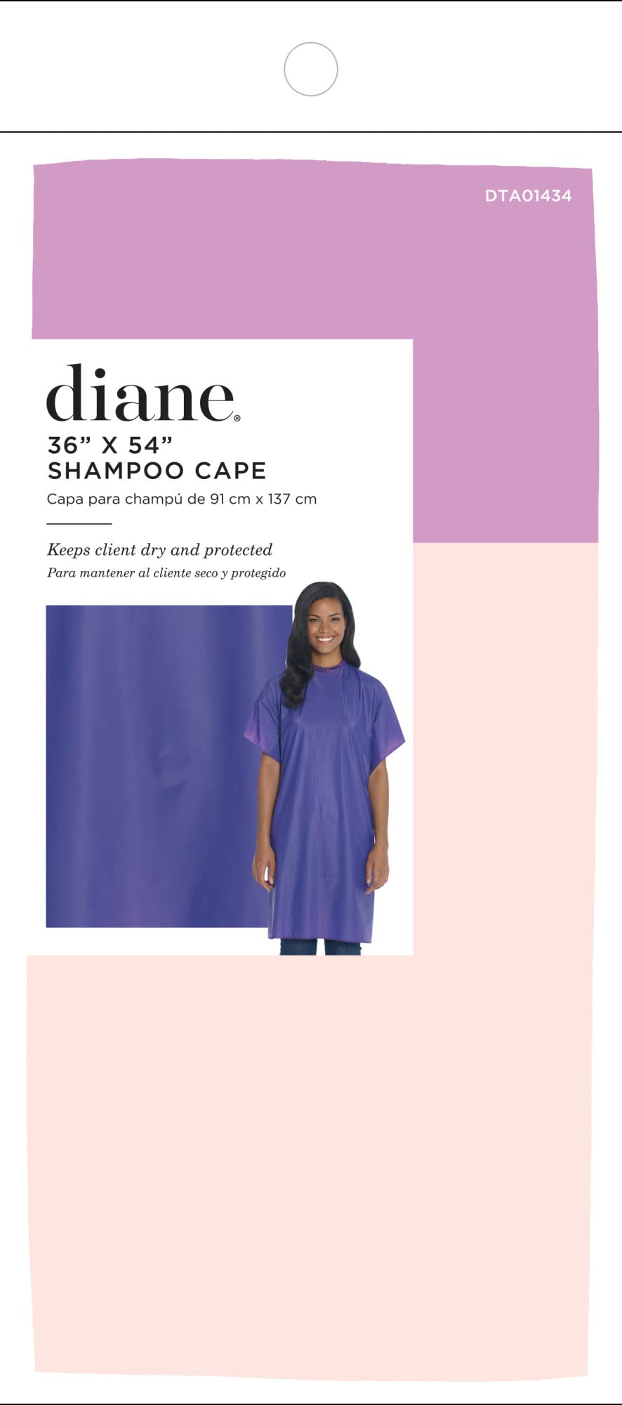 DTA01434 Purple Shampoo Cape