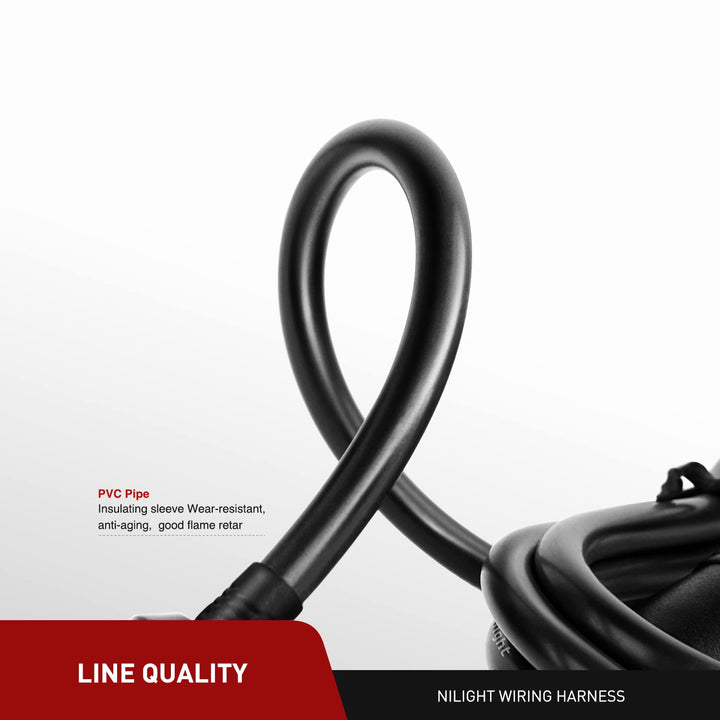 NI-WA-01C Cigarette Lighter Extension Cord Cable Heavy Duty 14ft 12V/24V Car Charger with Cigarette Lighter Socket