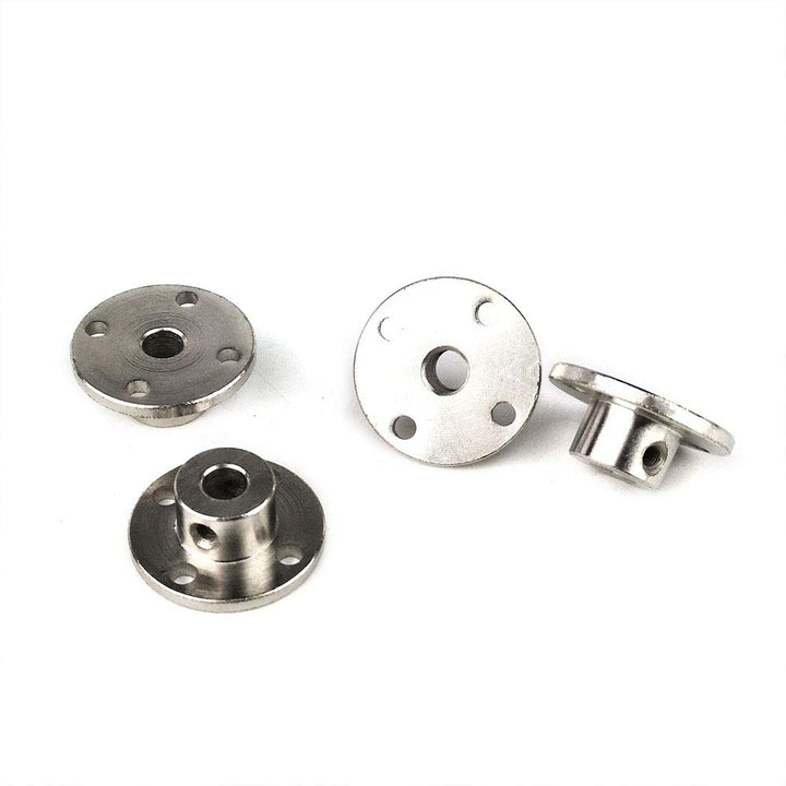 5Pack 8mm Rigid Flange Shaft Coupling Guide Shaft Support Coupler, Metal Axis Bearing Fittings Motor Connector