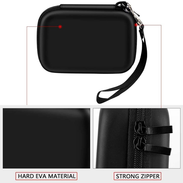 Microscope Case Compatible with Carson MicroFlip 100x-250x/ for Carson MicroBrite Plus 60x-120x LED Lighted Pocket Microscope, Portable Handheld Microscopes Storage Holder Box -Black (Case Only)
