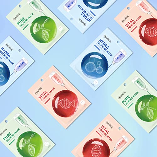 Daily Essential Masks 12 Pack (3 types x 4 each) Soothing, Hydrating, Firming