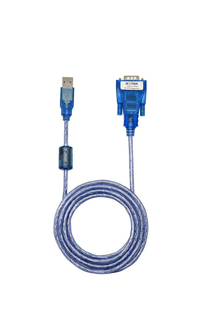 UTEK UT-8801 1.5M Length USB to RS-232 Converter ver2.0(1-Port USB to RS-232 Serial Converter with ESD Protection)