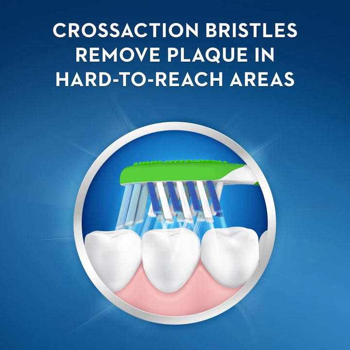 Oral B Crossaction Kids Toothbrush, Soft Bristles, Ages 6+