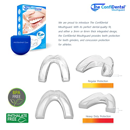 - Pack of 5 Moldable Mouth Guard for Teeth Grinding Clenching Bruxism, Sport Athletic, Whitening Tray, Including 3 Regular and 2 Heavy Duty Guard (3 (lll) Regular 2 (II) Heavy Duty)
