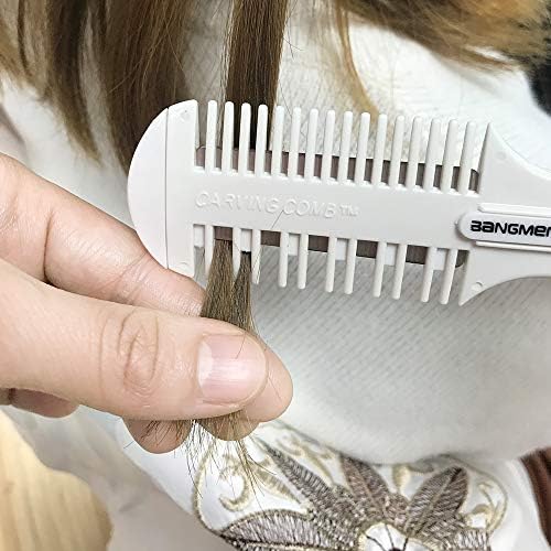 Hair Cutter Comb, Shaper Hair Razor Comb, Split Ends Hair Trimmer Styler, Double Edge Razor Blades for Thinning, Hair Cutting and Styling, Extra 5 Blades Included